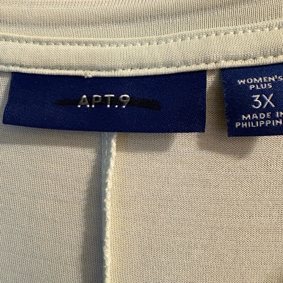 Apt 9 Light Sage Tie-Front Short Sleeve Top - Picture 3 of 3